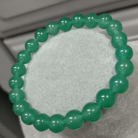 8mm Green Aventurine Beaded Stretch Bracelet Natural Gemstone 8mm Bead - Picture 6 of 8